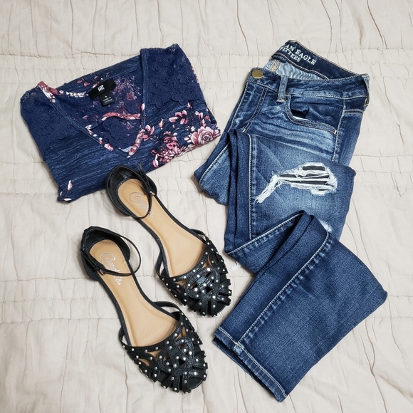 American Eagle Outfitters Denim - AEO Distressed Jeggings